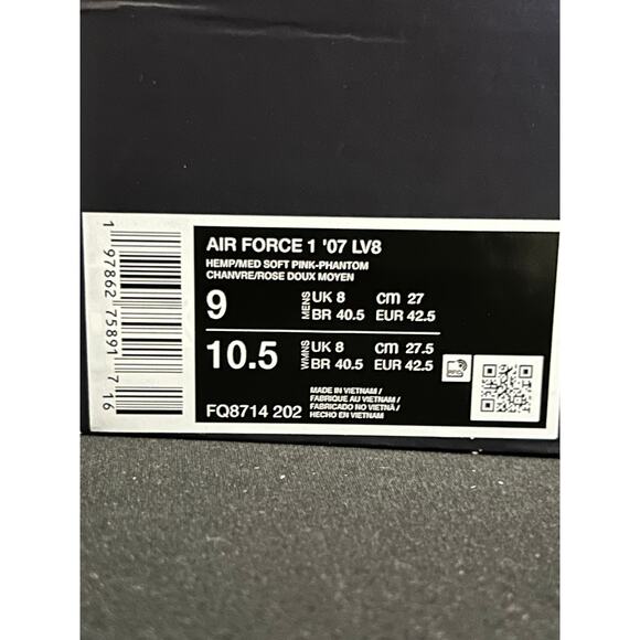 Nike Air Force 1 Rattan Pink / $120 Retail!! / Size 9 / Brand New - Picture 8 of 8